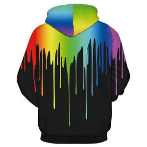 เสื้อมีฮู้ดของผู้ชายทันสมัยพิมพ์ลาย3D สีทึบไซส์ตามสั่งเสื้อผ้าฤดูหนาวแบบถัก - Product Image 2