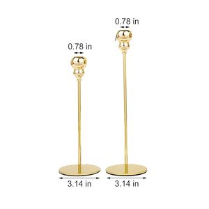 Bougeoir en métal plaqué or en laiton moderne Bougeoir fantaisie artisanat créatif pour table haute pour la décoration de la maison - Product Image 2