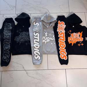 Personnalisé Hommes 100% Coton 450gsm Fuit Hiver Sérigraphie Sweat à Capuche Imprimé Pantalon 2 Pièces Ensembles Vente en Gros - Product Image 1