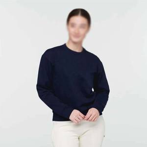Sweat-shirt en coton décontracté personnalisable pour femmes avec broderie, différents styles, pull à logo sur le devant - Product Image 1