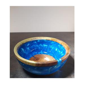 Elegante cuenco de resina para servir hecho a mano pulido brillante brillo ecológico ligero Uso de fiesta elegante diseño artístico para Cocina - Product Image 1