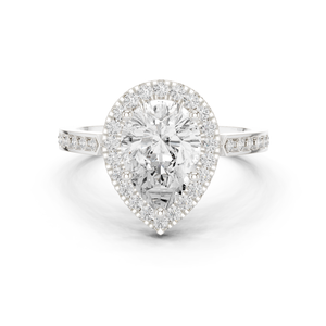 Anillo de diamantes de moissanita de 10K-Alternativa elegante y duradera a los anillos de diamantes tradicionales - Product Image 2