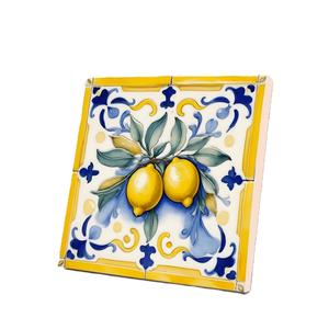 Posavasos de té de madera MDF de aspecto clásico con estampado esmaltado, utensilios de cocina personalizados, alfombrillas y almohadillas de estilo moderno al mejor precio - Product Image 2