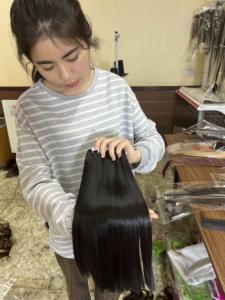 Tissage en lot indien naturel, cheveux vierges, lisses, couleur naturelle, 100%, vente en gros - Product Image 5