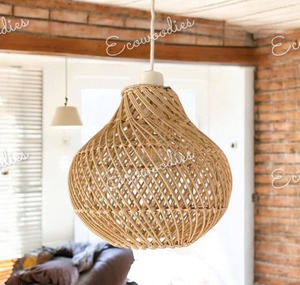 New Product Indoor Lighting Wood <b>Lamp</b> Handmade Wholesale Bamboo Pendant Hanging Lights Rattan Paper Wooden Chandelier <b>Lamp</b> <b>Shade</b> - Product Image 5