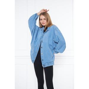 Giacca di jeans dettagliata con tasca Oversize