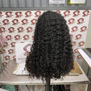 Peluca frontal de encaje completo Hd de cabello humano de onda profunda virgen de cabello vietnamita crudo y peluca frontal de encaje transparente de cabello humano natural - Product Image 5