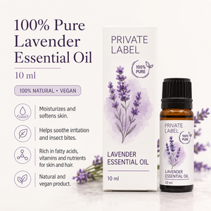Huile essentielle de lavande pure à 100 %, marque privée, 10 ml, OEM |   Huile Essentielle Naturelle pour Soins de la Peau et des Cheveux |   Espagne UE - Product Image 2