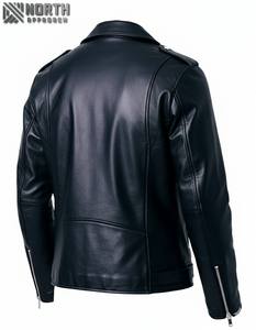 Veste de moto en cuir personnalisable pour homme de qualité supérieure avec veste de moto de course d'équitation veste en faux cuir - Product Image 4