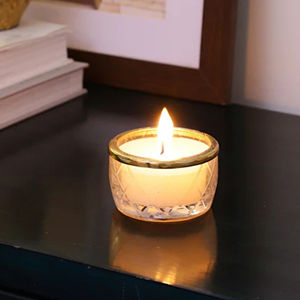 Pot à bougie en verre classique avec longue durée de combustion et taille personnalisée en verre transparent de haute qualité par HHO - Product Image 3