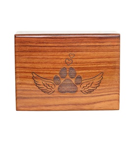 Wooden Urn Box for Pet <b>Ashes</b> Rosewood Urns for Cat and <b>Dog</b> <b>Ashes</b> Cremation Decorative Funeral Burial Urns - Product Image 2
