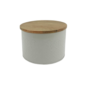 Handmade Design <b>Glass</b> and <b>Wood</b> Round Box <b>With</b> <b>Lid</b> Brown Color <b>Jar</b> Box for Kitchen & Table Top Decoration Handmade Bulk - Product Image 1