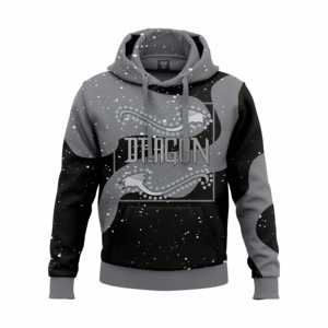 Sudadera Personalizable para Hombre para Invierno, Estilo Urbano Holgado de Poliéster, Diseño con Cremallera y Estampado Completo para Sublimación - Product Image 2