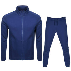 Conjunto de chándal y sudadera con logotipo personalizado para hombre Traje de jogging de 2 piezas estampado con chaqueta y pantalones - Product Image 3