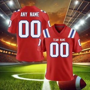 Camiseta de Fútbol Americano Personalizada Azul Marino y Blanca, Camiseta de Fútbol con Nombre y Número Impresos por Sublimación, Regalo de Fútbol para Hombre y Mujer - Product Image 5