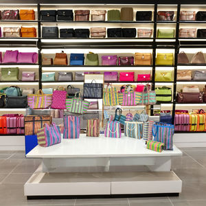 Custom Eco-Friendly Reusable Striped Zipper Nylon Shopping <b>Bag</b> Stand Cosmetic <b>for</b> <b>Toiletry</b> Pouches <b>for</b> <b>Travel</b> Beach Makeup - Product Image 2