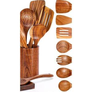 ชุดเครื่องใช้บนโต๊ะอาหารทำจากไม้เบิร์ชแบบใช้แล้วทิ้งช้อนส้อมมีดเรียบสำหรับรับประทานอาหารในร้านอาหารงานเลี้ยงบุฟเฟต์ - Product Image 5