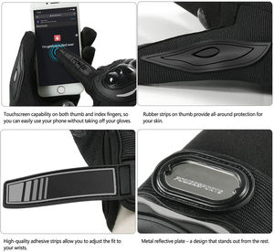 Guantes deportivos de cuero para motocicleta, transpirables, para carreras - Product Image 2