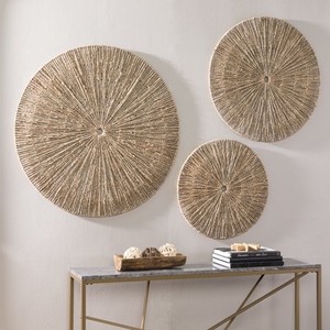 Modern Seagrass <b>Wall</b> Decor Handmade Decorative <b>Wall</b> <b>Plate</b> Eco-Friendly Boho Seagrass <b>Wall</b> Hanging for Stylish Living Rooms - Product Image 1