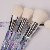 Prix de gros - Pinceaux de maquillage pour le visage synthétiques vegan, 10 pièces, sans cruauté, en plastique, de qualité professionnelle, ensemble de pinceaux Real Technique