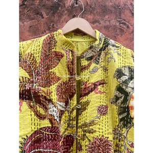 Floral Printed Unisex Jacket Hot-Demanding Cotton Embroidered Coat Vintage Comfortable Fresh Design Adults' <b>Waistcoat</b> <b>Christmas</b> - Product Image 4