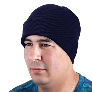 Gorro de invierno liso personalizado de alta calidad 100% gorro de punto cálido acrílico logotipo personalizado - Product Image 4