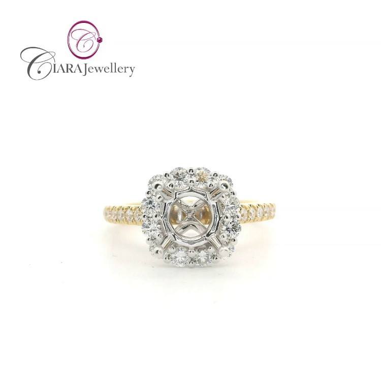 ทองคำสีเหลืองและสีขาว