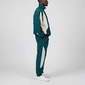 Ensemble de survêtement deux pièces zippé en coton imprimé uni pour homme, qualité supérieure, logo personnalisé, tendance actuelle - Product Image 6