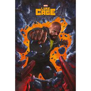 Póster en lienzo de Marvel's Luke Cage, diseño moderno con marco negro - Product Image 3