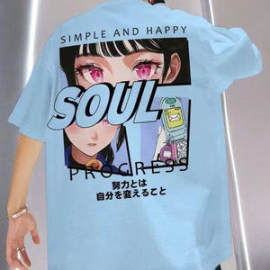 เสื้อยืดคริสเตียนผู้ชาย ลายกราฟิก It's Never Luck Always God Faith เสื้อยืดแนวศาสนา สตรีทแวร์ ทรงโอเวอร์ไซส์ ผ้าฝ้าย - Product Image 4