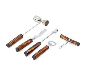 Juego de Herramientas de Barra Ecológicas de Acero Inoxidable Contemporáneo con Diseño Personalizable para Mezclar y Servir Bebidas con Estilo - Product Image 3