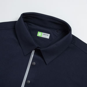 Aristino Golf Men's Solid Broadcloth Short Sleeve <b>Smart</b> Casual 200g 100% Polyester Wholesale APSG42AZ Top <b>Product</b> Hot Price - Product Image 5