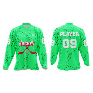 Maillots de hockey réversibles authentiques, vêtements de sport en polyester personnalisés, vente en gros, techniques d'impression par sublimation personnalisées OEM - Product Image 6