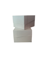 Petites boîtes rigides magnétiques élégantes en papier kraft blanc pour bijoux et cadeaux, disponibles au Vietnam, pour bagues et colliers, avec finition mate.