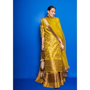 Anarkali ชุดสูทผ้าฝ้ายพิมพ์ลาย,ชุดเดรสสไตล์ดั้งเดิมของอินเดีย Salwar Kameez สำหรับฤดูร้อน - Product Image 2
