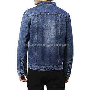 Chaqueta vaquera para hombre, diseño personalizado, OEM, alta calidad, venta al por mayor y personalizada - Product Image 3