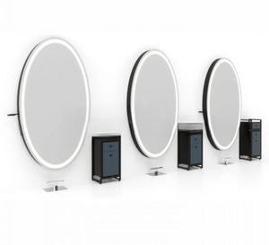 Miroir mural LED en verre au design moderne Mobilier de salon pour la coiffure Hôtel Salle de bain & Appartement Utilisation - Product Image 1