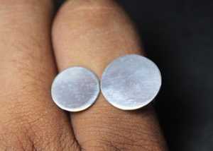 High Quality 925 <b>Sterling</b> <b>Silver</b> Double Disc <b>Rings</b> <b>Adjustable</b> Minimalist Vintage Style Jewelry for Weddings Gifts Wholesale - Product Image 2