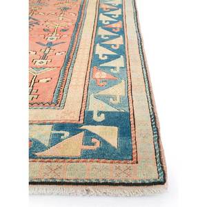 Alfombras de Lana Geométricas Abstractas Nuray, Anudadas a Mano en Rojo y Naranja para Sala de Estar, Entrada o Pasillo - Rectángulo de 9x12 - Product Image 4