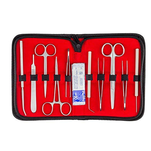 Kit de pratique de suture de haute qualité Kit d'instruments chirurgicaux en acier métallique avec étui 11 pièces Kit chirurgical de dissection outils de chirurgie - Product Image 4