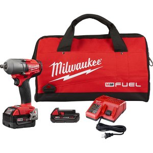 Kit de clé à chocs sans fil 20V, à couple moyen, alimentation électrique par batterie, qualité industrielle, clé auto 1/2 pouce - Product Image 1