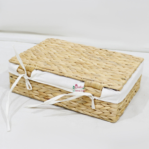 Artex Dong Thap Factory Boîte de rangement tissée à la main en jacinthe d'eau Panier naturel pour l'organisation de la maison et la décoration écologique - Product Image 4