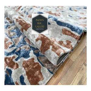 Designers très luxueux haut de gamme Tapis en soie tufté à la main résidentiel abstrait moderne personnalisé pour les projets d'intérieur à la maison - Product Image 4