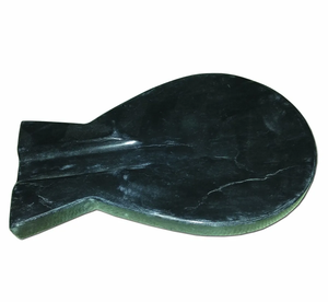 Repose-cuillère en marbre et forme ronde petite taille et vaisselle et salade de service et repose-cuillère d'armement - Product Image 2