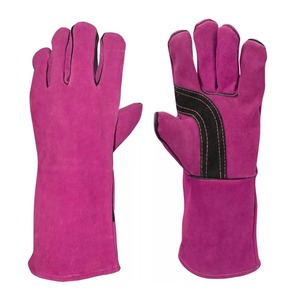 Guantes de trabajo de construcción industrial Guantes de soldadura de cuero Llegada Resistencia al calor Guantes de seguridad razonables Resistencia al calor - Product Image 1