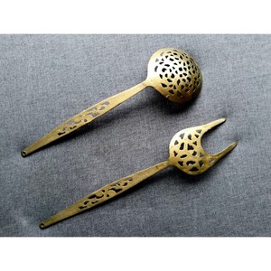 Ensemble de serveurs à salade métalliques élégants, d'excellente qualité avec la dernière conception, nouvel arrivage d'outils à salade - Product Image 4