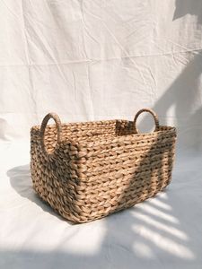 Garden Decoration Iron & Cane Round Planter and Natural Colour Wicker and <b>Seagrass</b> Planter - Product Image 4