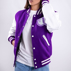 Drop Shoulder Varsity Letterman Jacket New Trend Baseball Custom Oversized Letterman College chaqueta de béisbol para hombres - Product Image 4