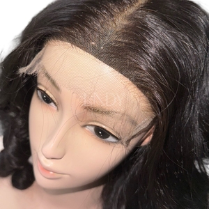 Perruque noire rebondissante de haute qualité en cheveux naturels bruts, avec fermeture frontale, 100 % cheveux humains vietnamiens - Product Image 4