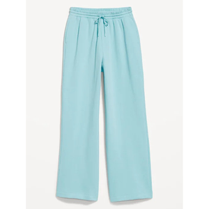 กางเกงสเวตเตอร์ขากว้างเอวสูงสำหรับผู้หญิงกางเกงทรงหลวมขาตรงแบบปรับแต่งได้ - Product Image 1